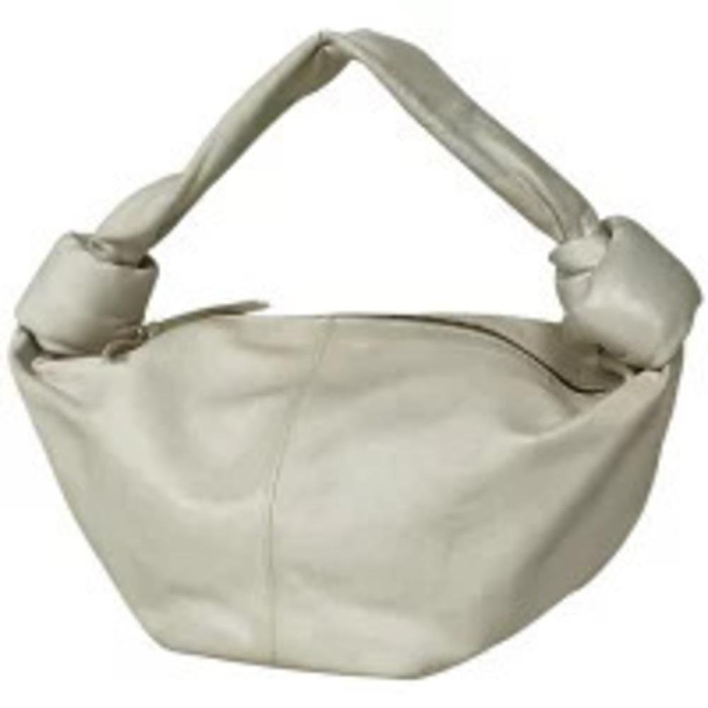 Bottega Veneta Double Knot Handbag Leather White